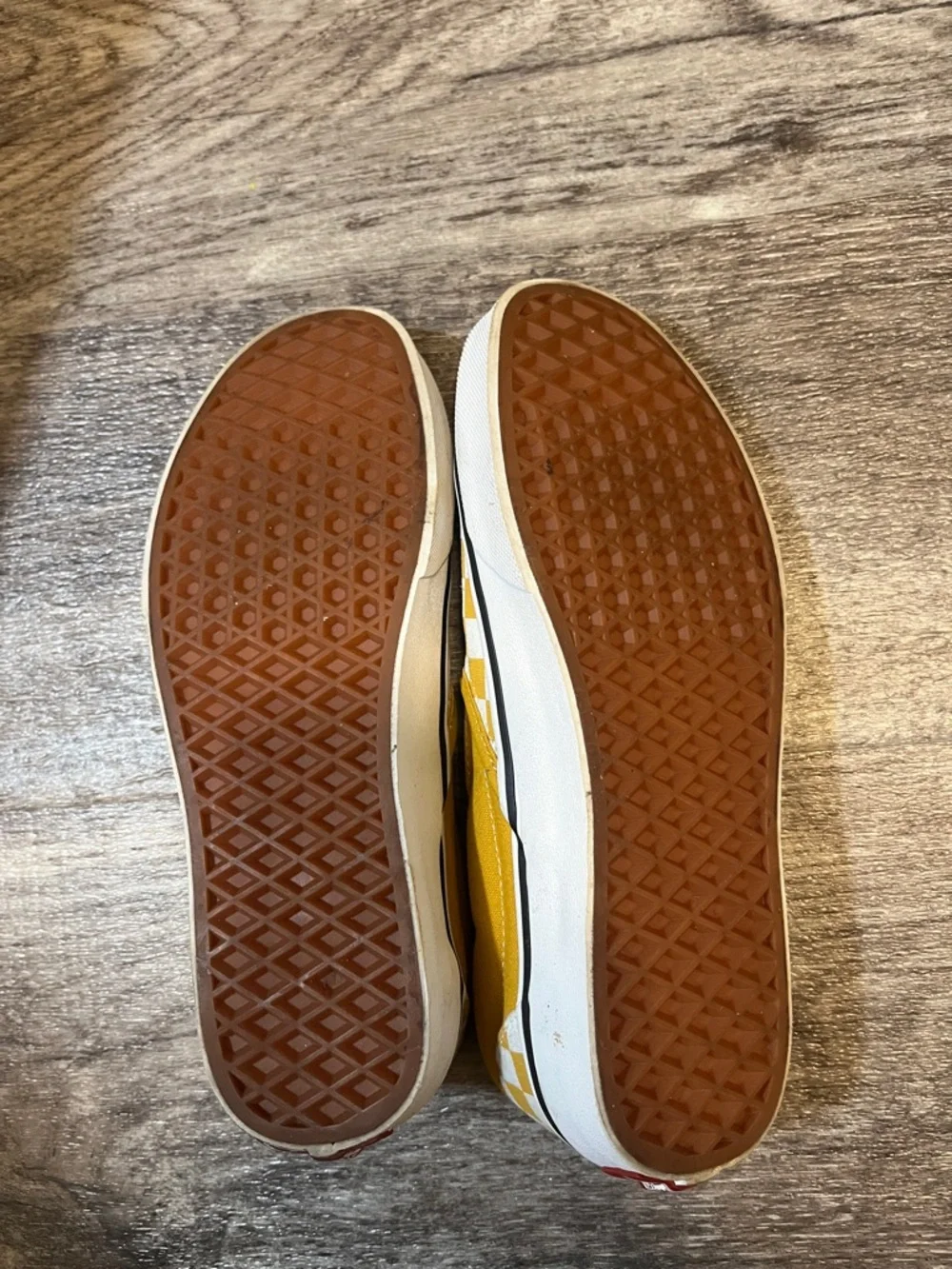 Vans Checkerboard Slip-On Sneakers - Yellow & White - Picture 4 of 4